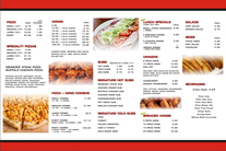 Rochester pizza menu 09-25-16